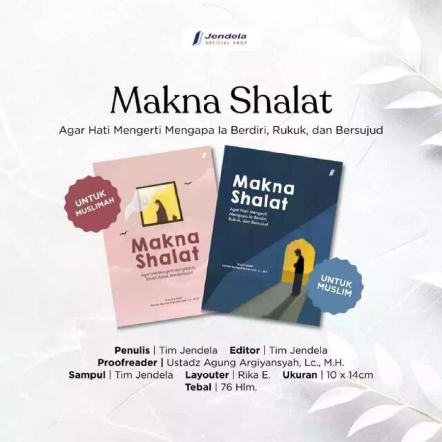 Buku Makna Shalat warna Pink dan Navy
